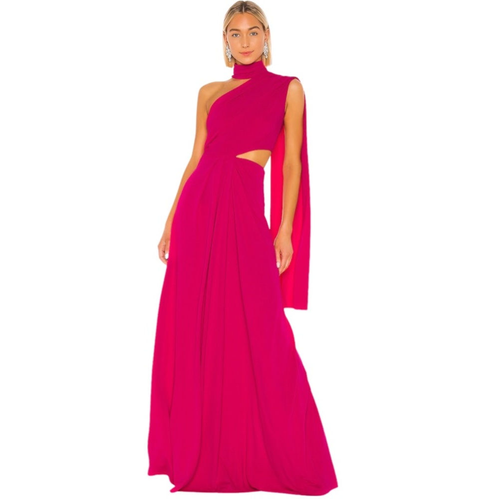 Saloni Magenta Honey Maxi Gown